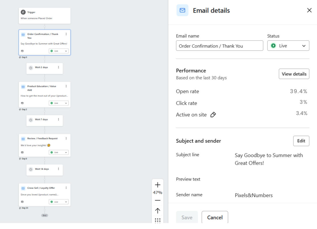 HTML/CSS email template in Replit An HTML code on the left side with an email preview on the right one in Replit.
